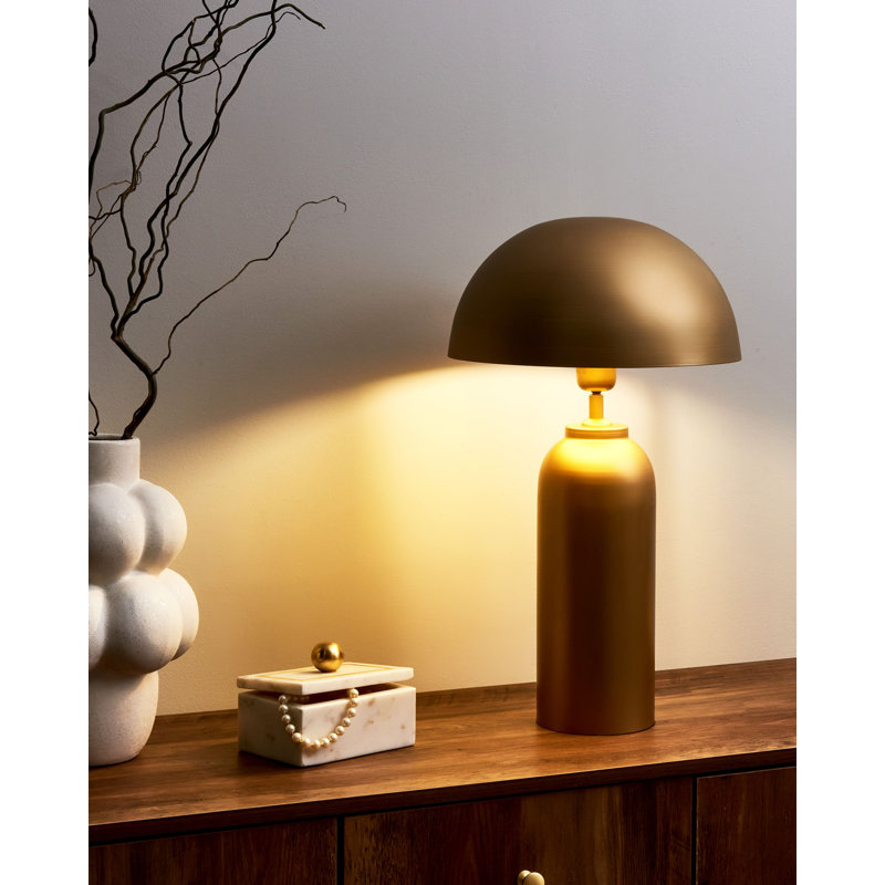 Iron Table Lamp, 55" H x 31" W x 31" D, Gold, Gold
