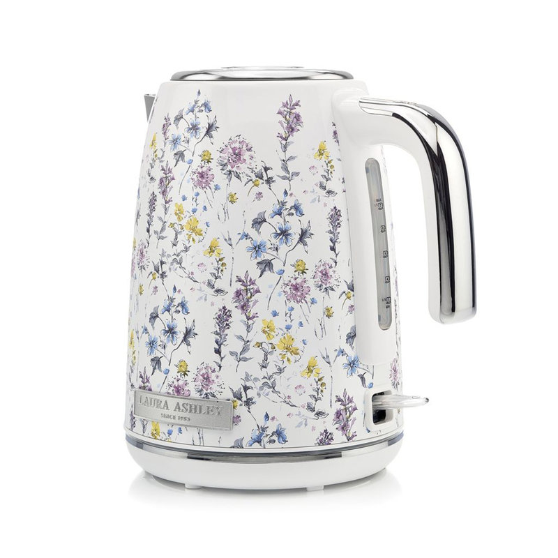 Laura Ashley Jug Kettle - Wild Meadow, Ivory