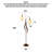 Elegant Curved Stem Floral Ambient Floor Ornament
