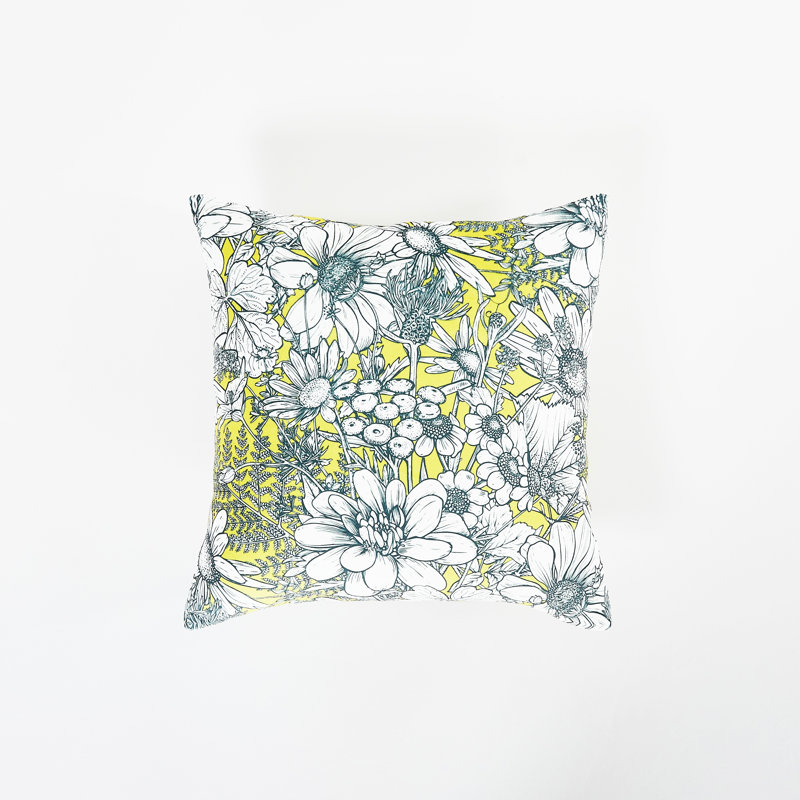 Coussin floral 22 po