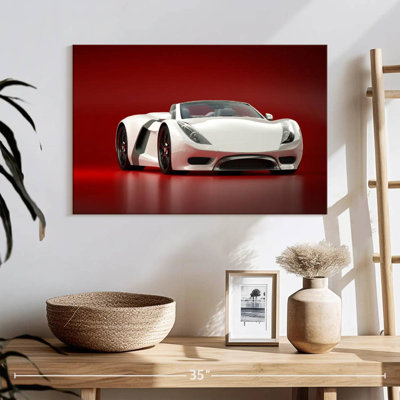 Mehar Sleek White Sports Car