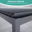 Pergola de patio en aluminium avec persiennes réglables imperméables-110414880