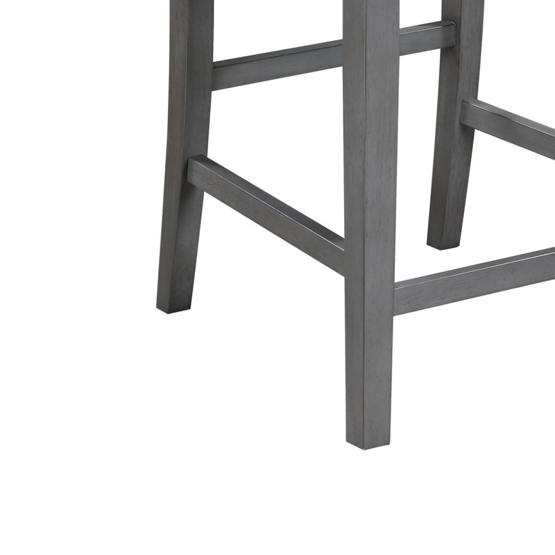 2 sièges à hauteur de comptoir, siège et repose-pieds rembourrés gris, hauteur de 25 po, tissu de 2 sièges, avec profondeur de produit de 21,57 po