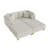 Seemab 4 - Piece Upholstered Sea Salt Gray Corduroy Modular Sectional with Pillow Back and Removable Ottoman-2000931628