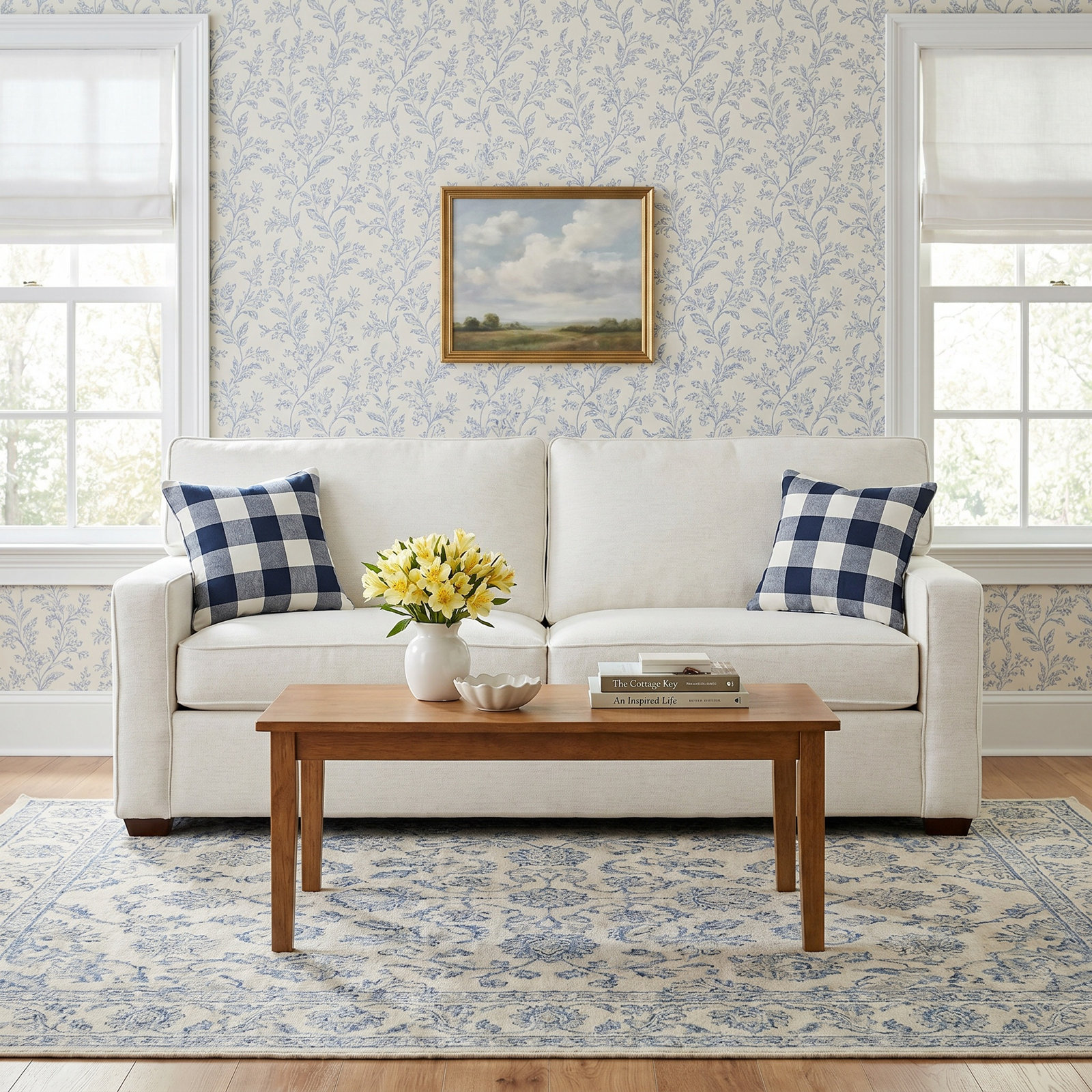 Taylor 88'' Upholstered Sofa, Nomad Snow Crypton® Chenille