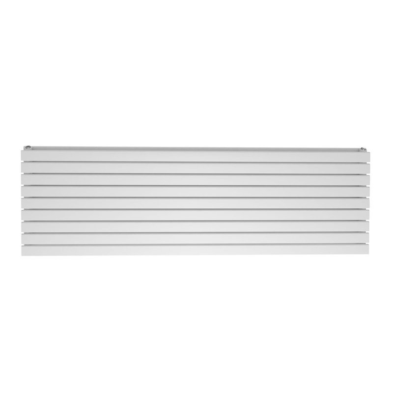 Pedro Horizontal Designer Radiator, 61.2cm H x 120cm W x 5.8cm D, White