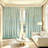  70%-90% Blackout Curtain, Velvet Gold-Stamped Texture, Finished Hook Curtain With Fixed Korean Pleats. Standard 2-Piece Set, Ideal For Daily Use In Bedrooms And Living Rooms.-171071276-171071321