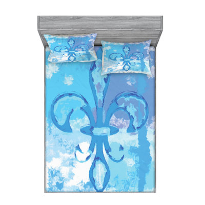 Fleur De Lis Microfiber Sheet Set