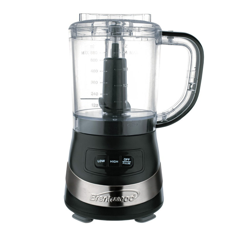 Robot culinaire 3 tasses Brentwood, Noir