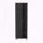 Urano Mirror Linen Cabinet – Four Interior and Five External Shelves – Black-1219153991