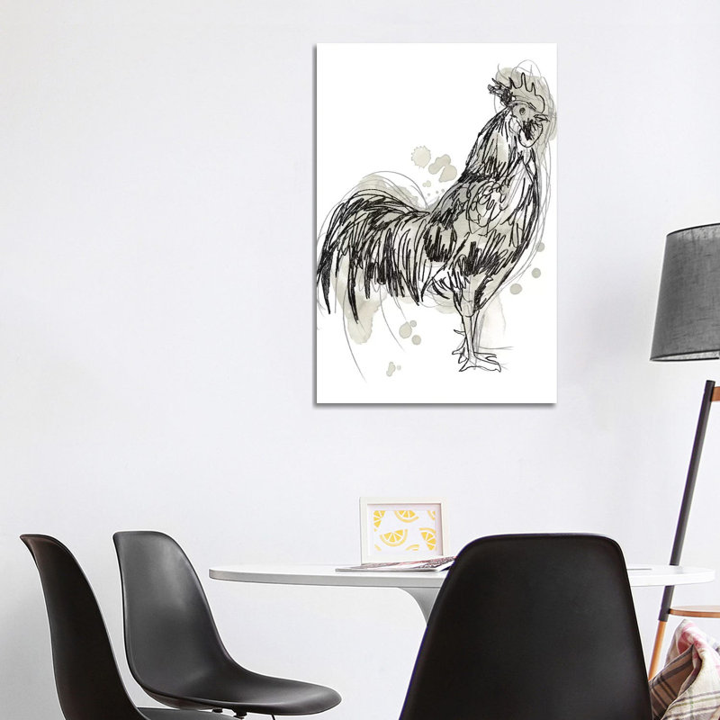 Feathered Fowl III by June Erica Vess - Wrapped Canvas Print, 101.6 cm H x 66.04 cm W