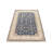 1x3 Blue and Ivory Turkish Silk Rug
