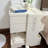 360° Rotating Movable Storage Cabinet Nightstand With 2 Slide Out Drawer-493002402