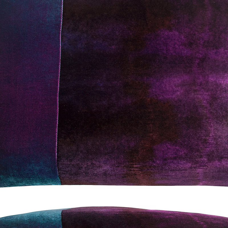 Ombre Velvet Throw, 74" L x 52" W, Shark