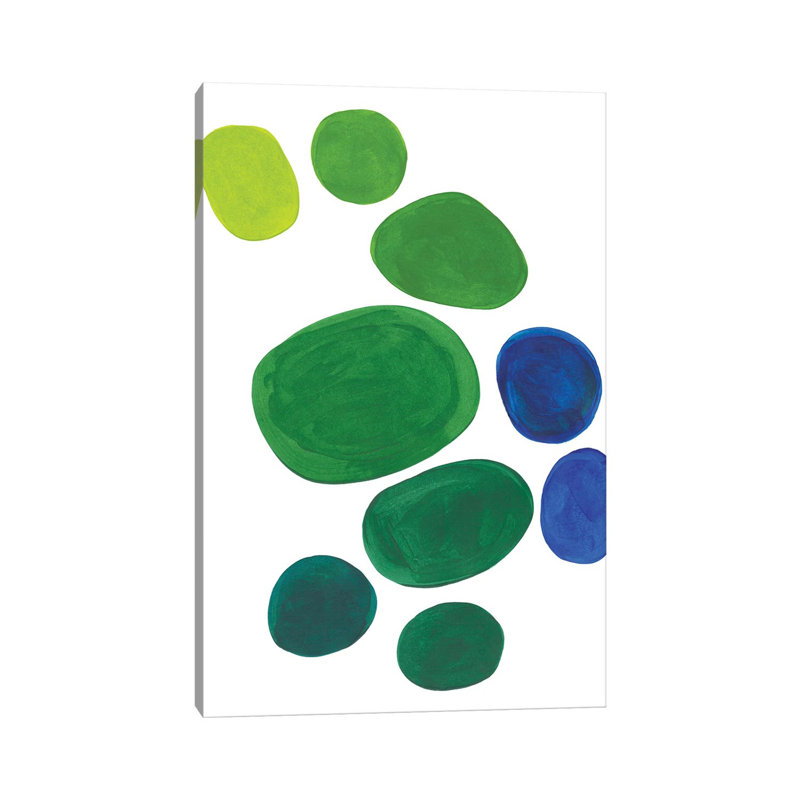 Minimal Pond Pebbles - Painting on Canvas, Wrapped Canvas, 101.6 cm H x 66.04 cm W x 1.91 cm D