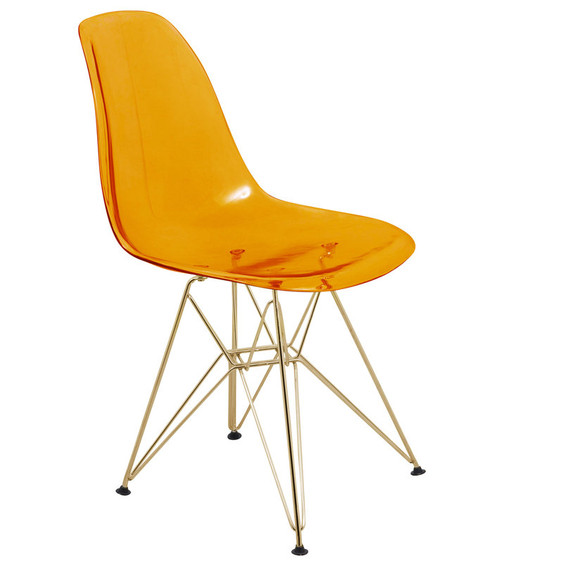 Chaise de salle à manger Northfleet, Transparent, Simple, Doré