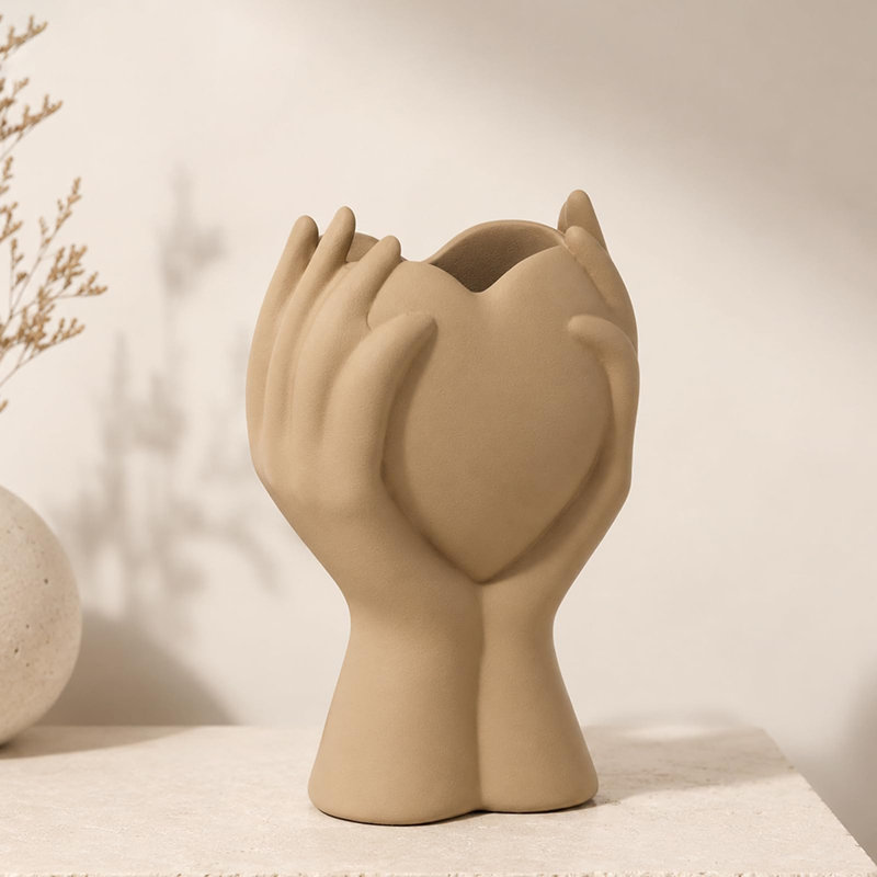 Petit vase moderne en céramique, Brown