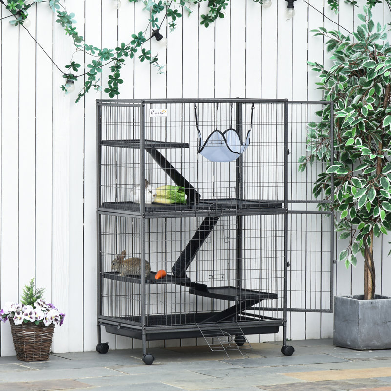 Cage à petits animaux 50 niveaux H 50 ", Gris