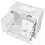 Meuble-lavabo avec lavabo, 3 tiroirs et tablettes de porte-238923780