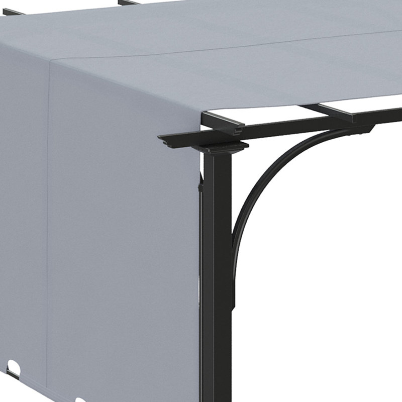 Pergola en acier l 10 pi x P 10 pi, Gris