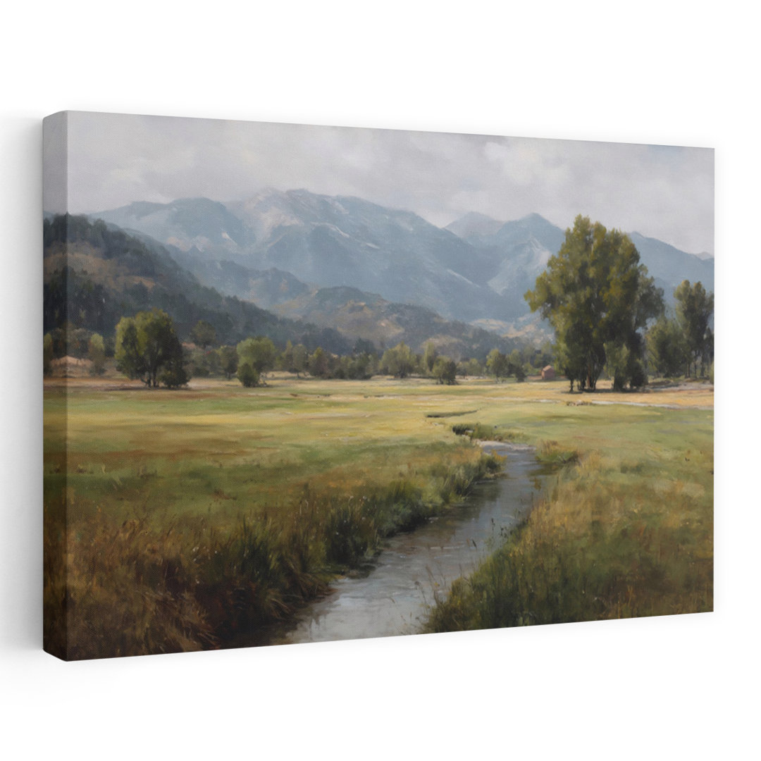 Quiet Little Creek Abstract Contemporary Wall Art Print