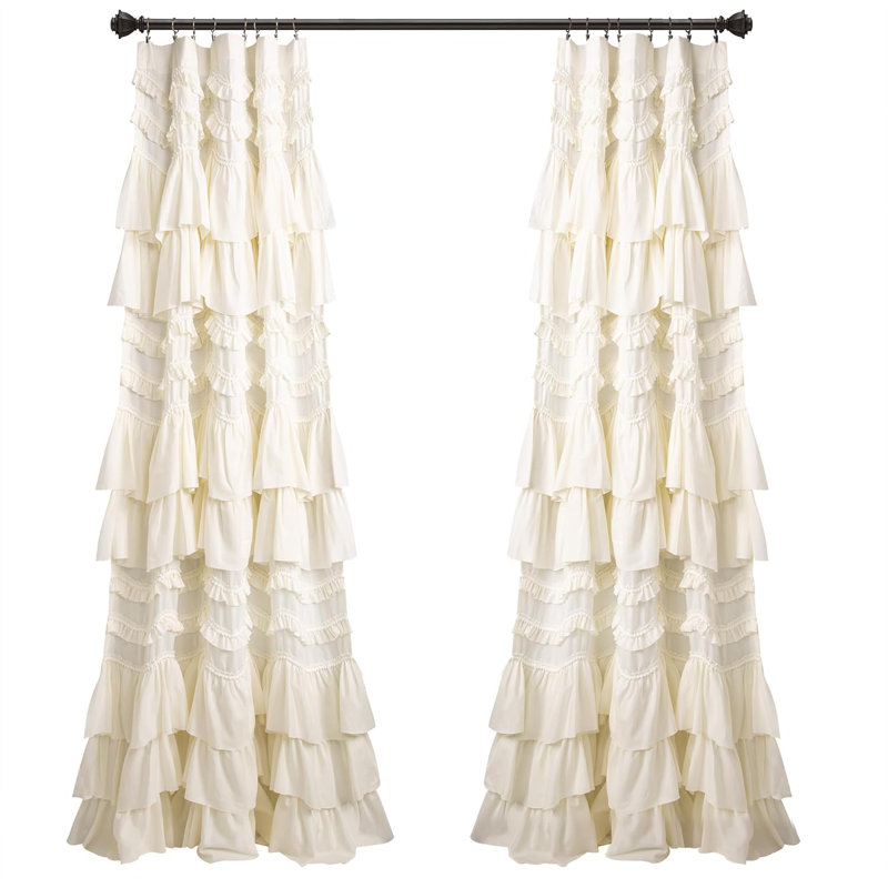 Bedroom Ruffled Curtains