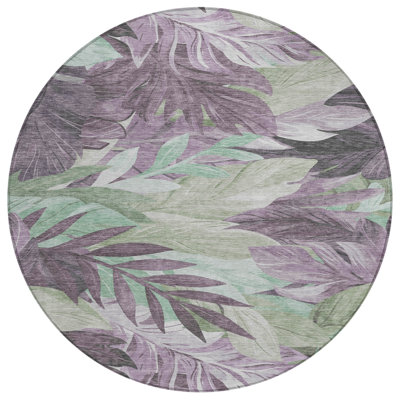 Filone Purple Washable Indoor-Outdoor Rug - 