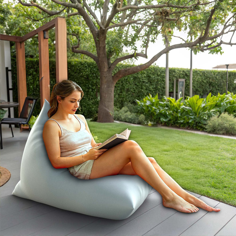Sunbrella Bean Bag Lounger Cover (Bag Only), 129.5cm H x 129.5cm W x 170.2cm D, Canvas Natural Sunbrella®