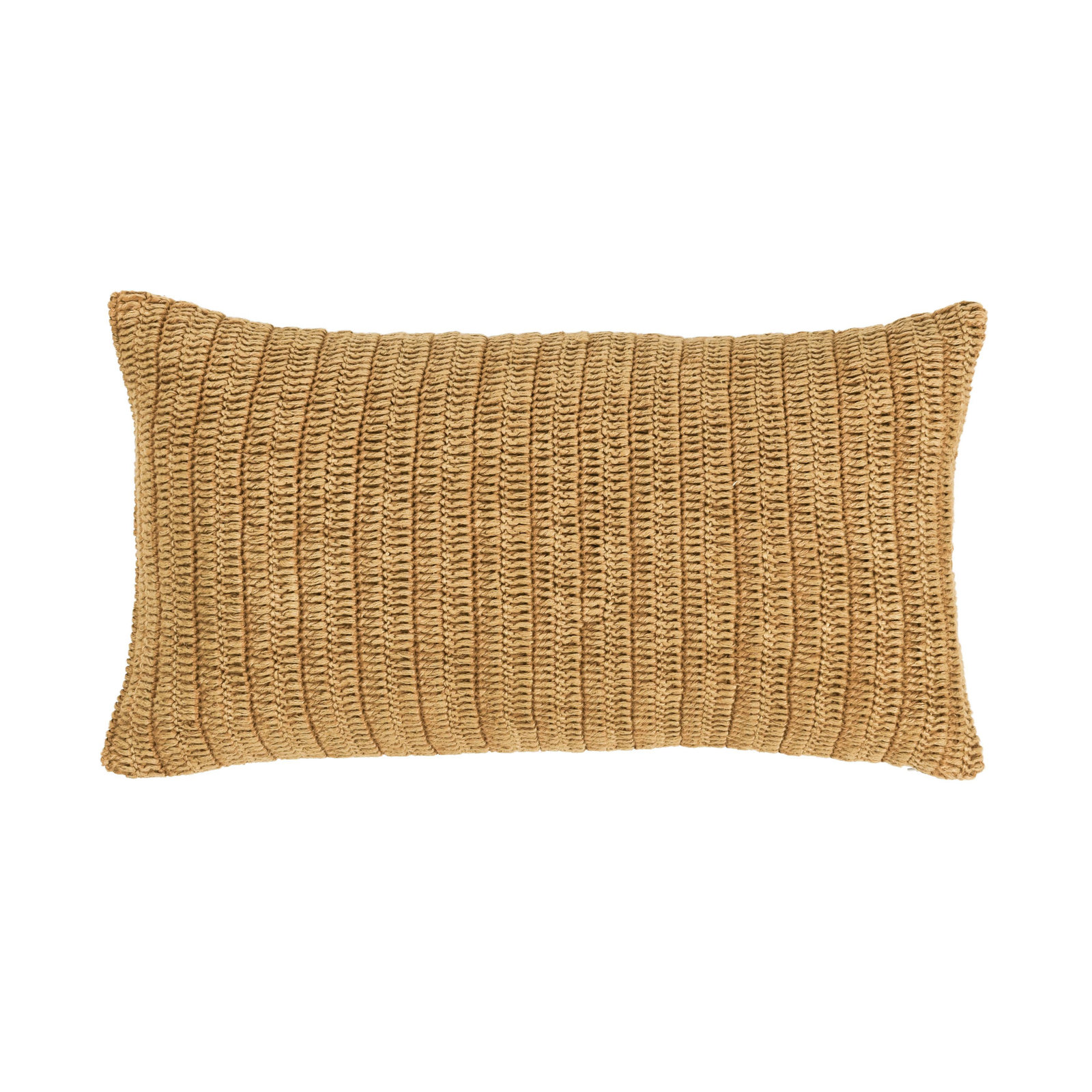 Dalenna Cotton Pillow Cover & Insert, Honey, 14" x 26", Rectangle