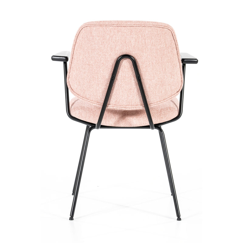 Lynn Upholstered Arm Chair, Pink