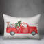  Coussin lombaire rouge Red Christmas Truck