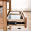 Modern simple oval solid wood coffee table-107540784
