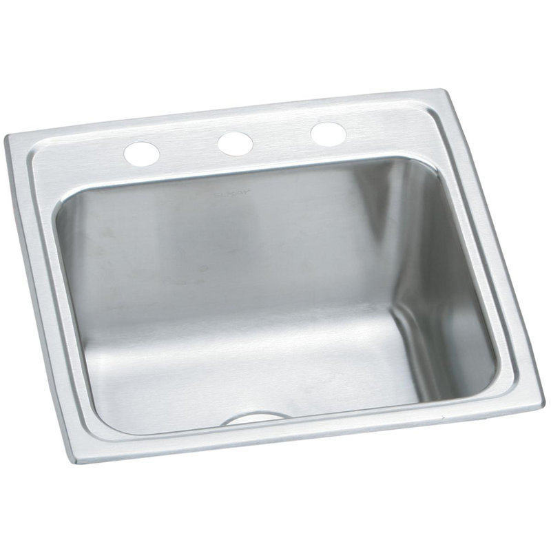 Évier de bar encastré Lustertone L 20 po x l 19 po, 3 trous