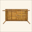 Table de salle à manger d'extérieur en bois d'acacia exceptionnelle pour des rassemblements inoubliables