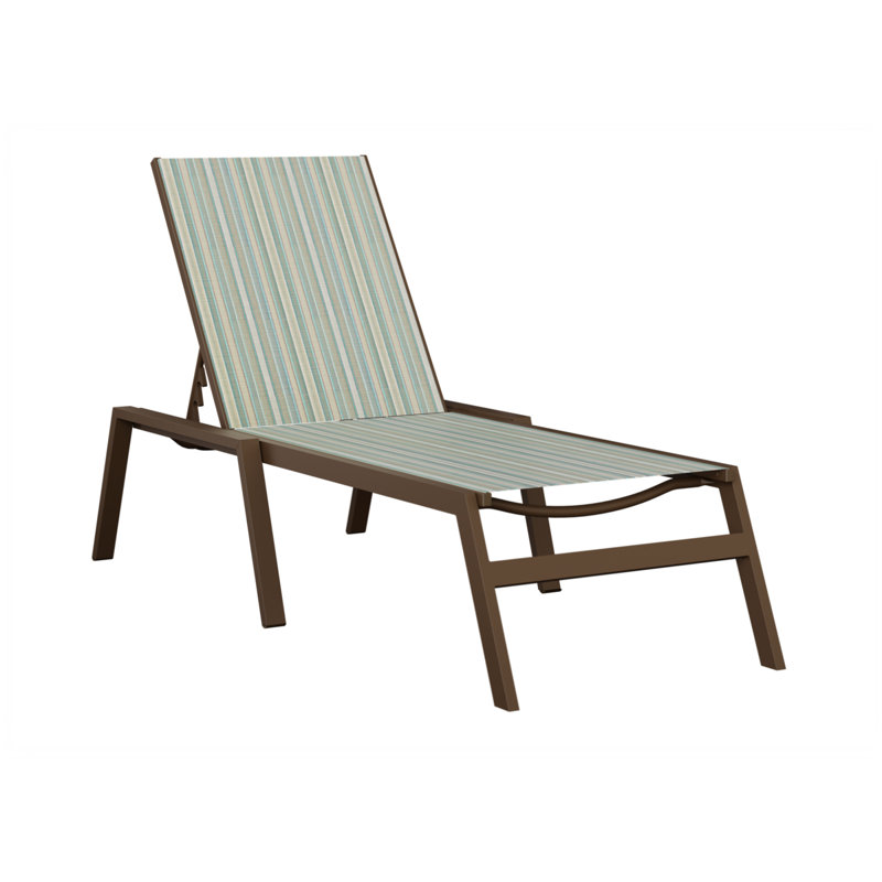 Chaise longue sans accoudoirs Berlin Gardens Vida, Filon de bois mesquite