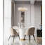 Lustre rond en cristal 5 lumières Transitional-1580840309
