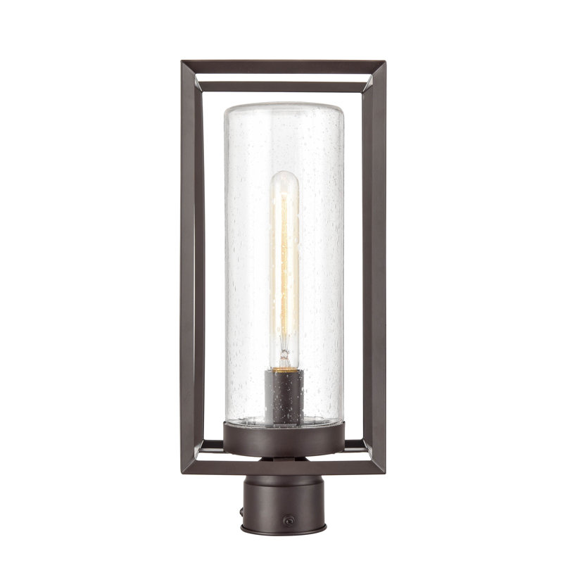 Mori 1 -Light 17.625 Inch Tall Lamp Post Lantern, Black
