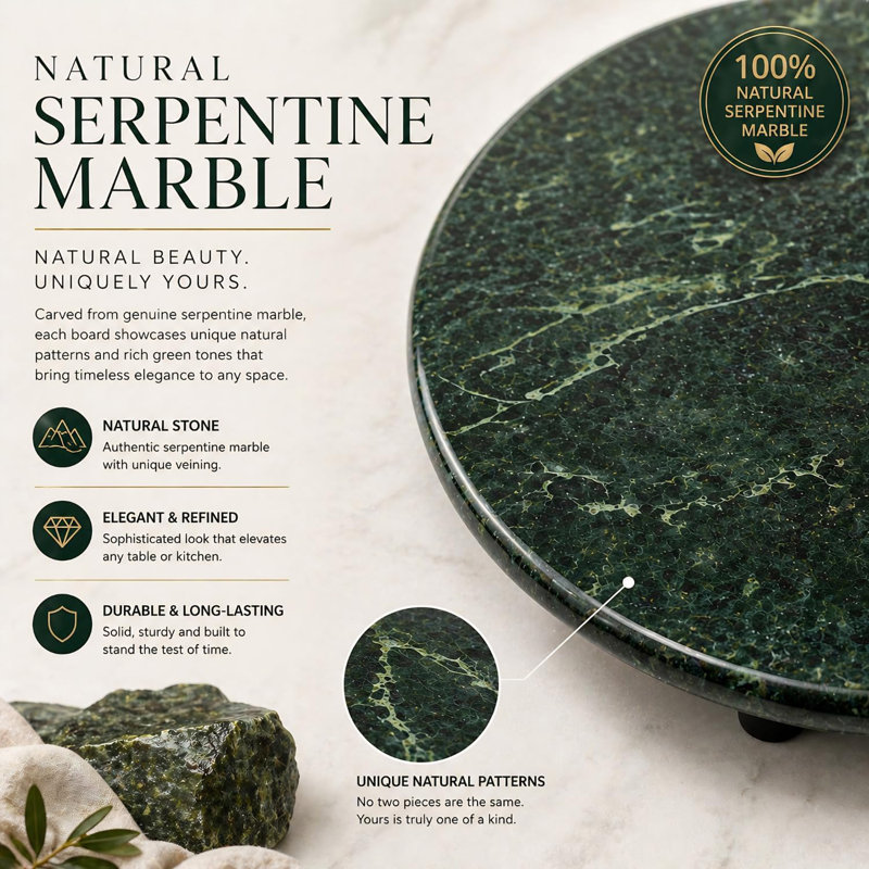 Ivy Bronx Swanson Marble Tray