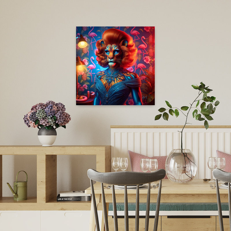 Art contemporain, art contemporain surréel, H 18 po x l 18 po