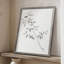 Vintage Floral Print VI Framed Print - Solid Wood