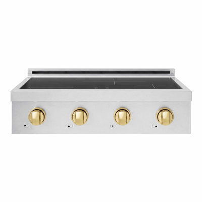 ZLINE Autograph 30 in. Paramount Induction Rangetop with 4 Element Cooktop and Gold Accents