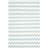 Rodgers Hand Woven Flat Weave Wool/Banana Silk/Cotton Chevron Rug in Ivory/Blue-346640509