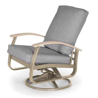 Askar Swivel Powder Coated Aluminum Outdoor Lounge Chair