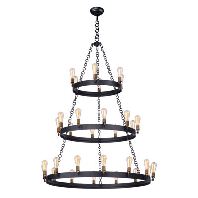 Farnborough 30 - Light Dimmable Tiered Chandelier