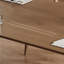 Table ovale en bois massif pour le bureau, table longue-494343046