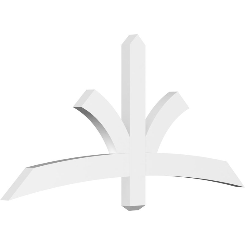 Davenport Architectural Grade Gable Bracket, 27.5" H x 60" W (Pitch: 11/12), 4" D x 4" F, Signature Urethane