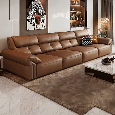Retro style living room simple straight row sofa
