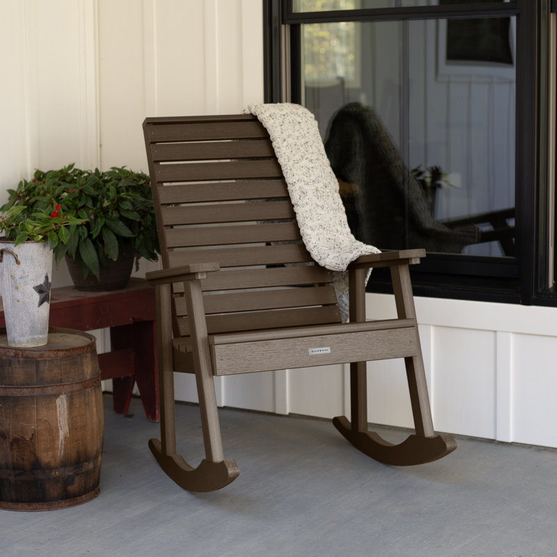 Chaise berçante en plastique Midwest, Gland vieilli