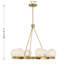 Lustre en laiton 6 lumières Darien-1492403096