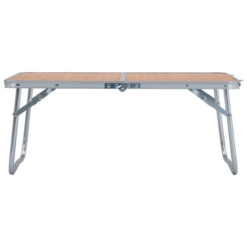 Gillsville 60cm Rectangular Folding Table, Brown